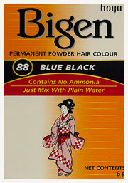 Bigen Permanent Powder Hair Colour No Ammonia 88 Blue Black 6g