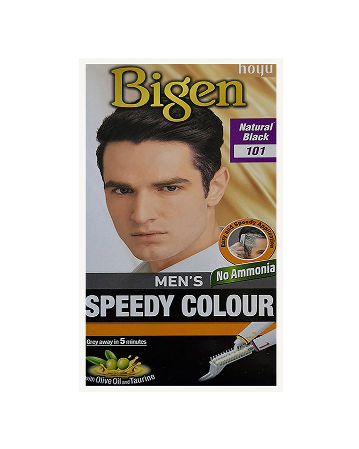 Bigen Men's Speedy Coour no Ammonia 101 Natural Black