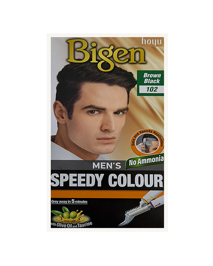 Bigen Men's Speedy Coour no Ammonia 102 Brown Black