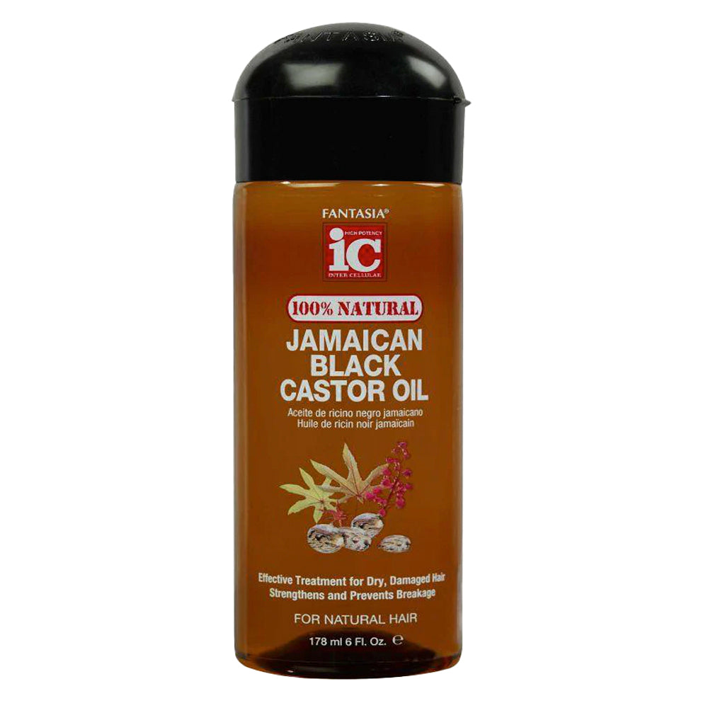Fantasia IC Hair Polisher 100% Natural Jamaican Black Castor Oil 6oz
