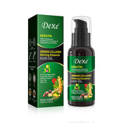 Dexe Keratin Ginseng Collagen Shining Essence Repair Hair Oil 80ml