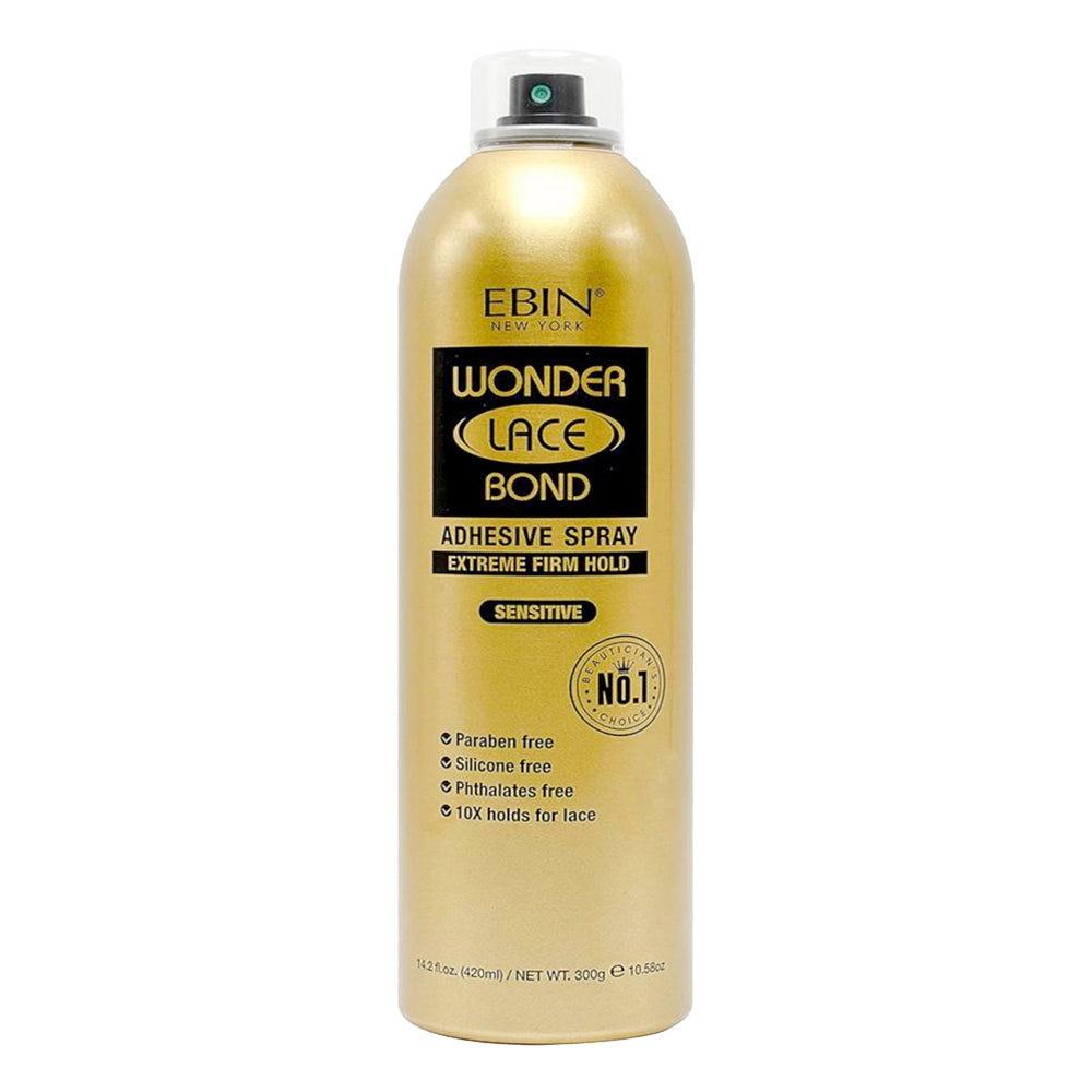 Ebin New York Wonder Lace Wig Adhesive Spray Extreme Firm Hold Sensitive 420ml