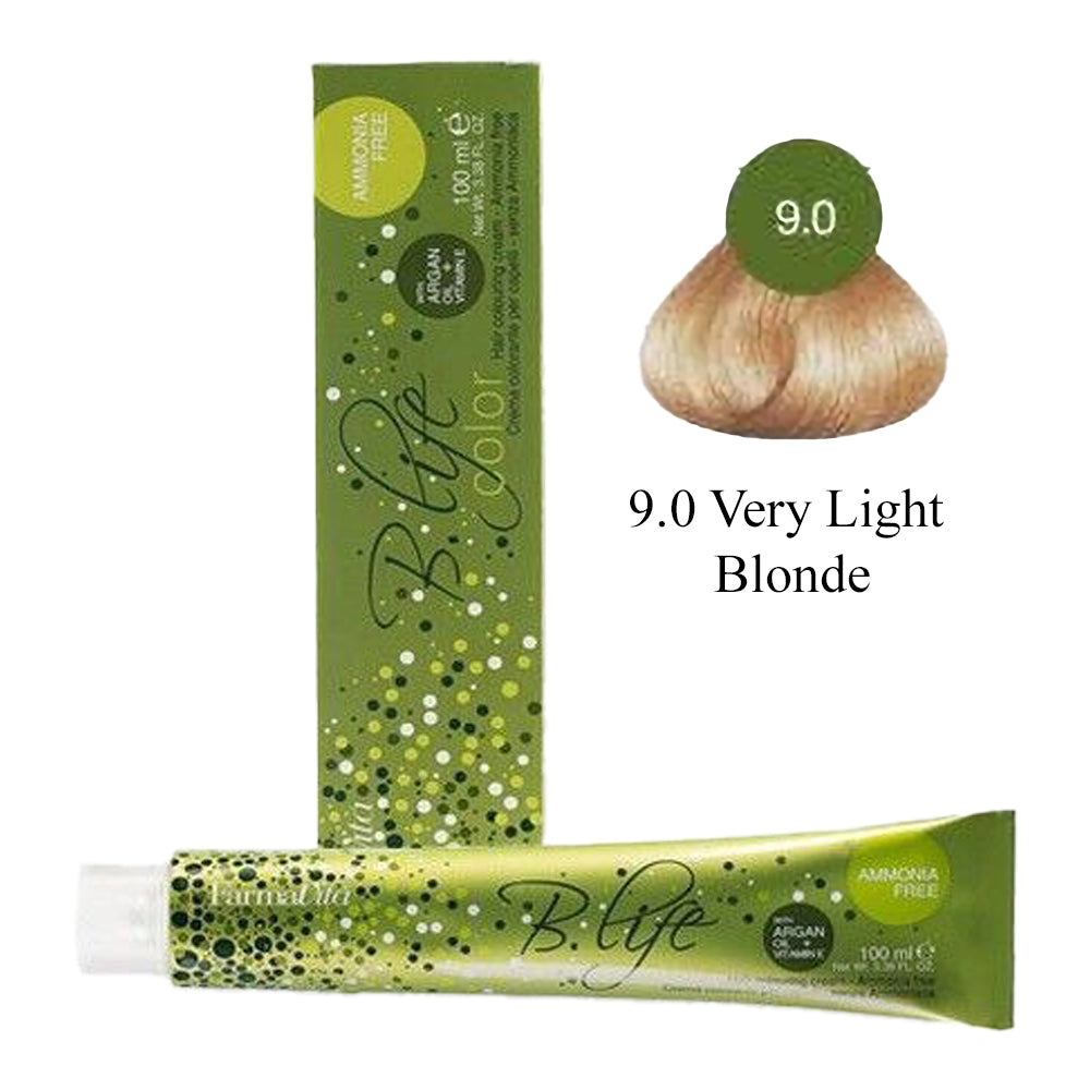 B Life Hair Colour Amonia Free 100ml 9.0 Very Light Blonde