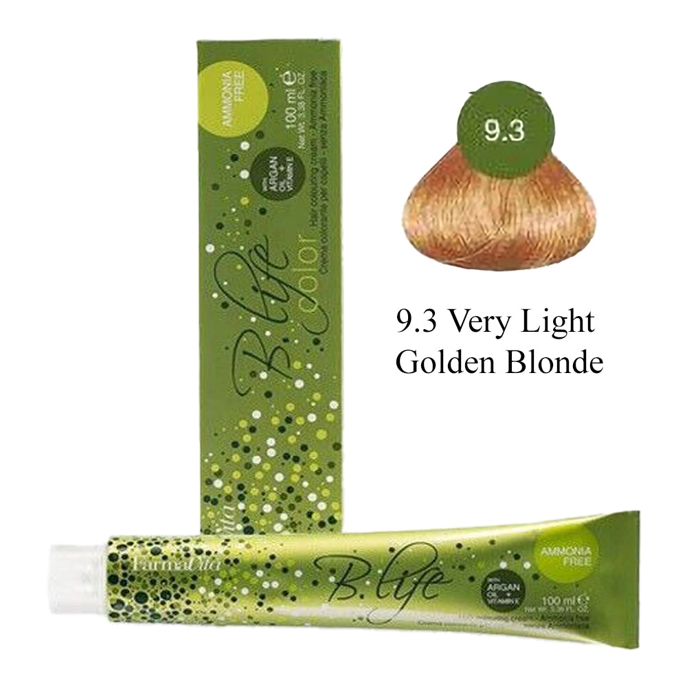 B Life Hair Colour Amonia Free 100ml 9.3 Very Light Golden Blonde