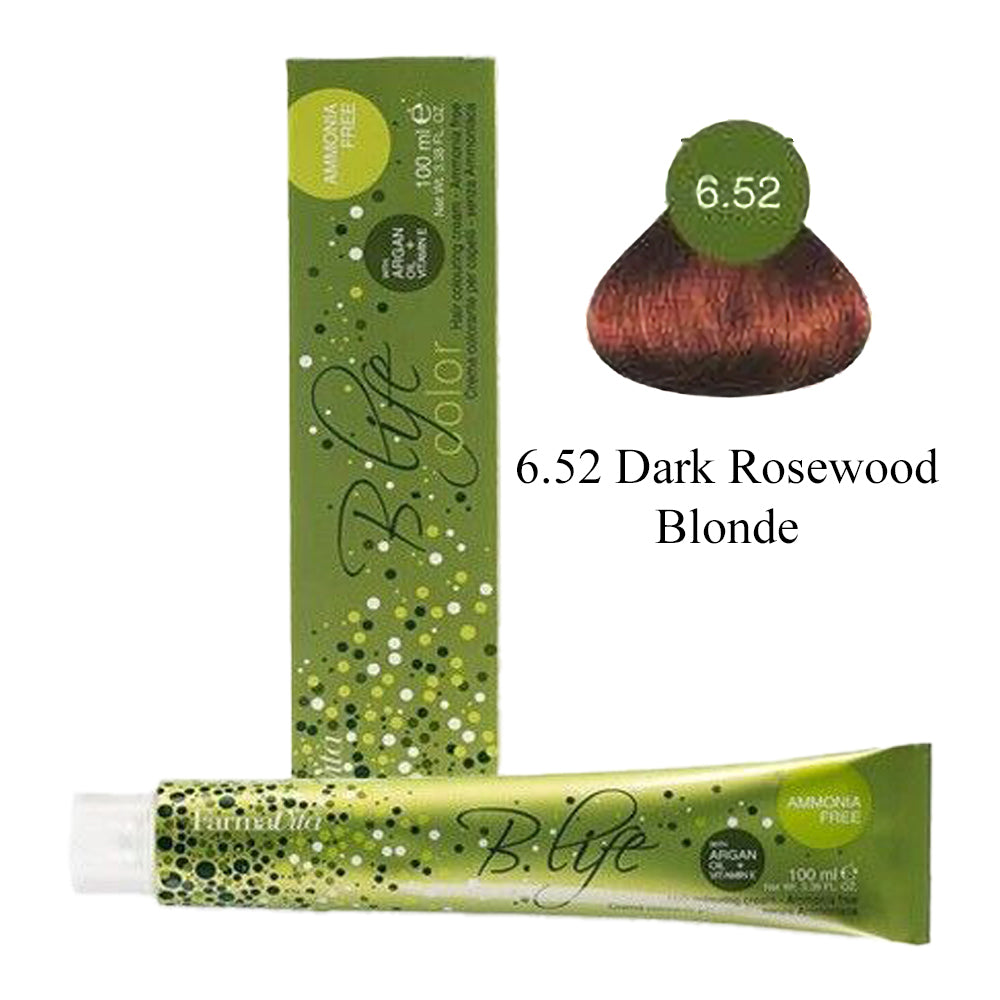 B Life Hair Colour Amonia Free 100ml 6.52 Dark Rosewood Blonde