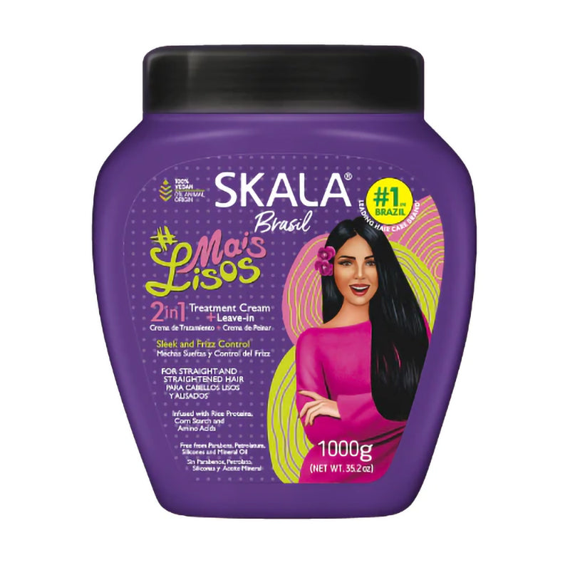 Skala Brasil 2 in 1 Hair Treatment Creme Mais Lisos 1000ml